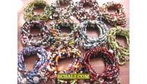 Charm Beads Bracelets Stretching Mix Color